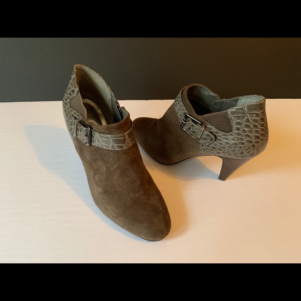 Alfani Warm Grey Ankle Boots New